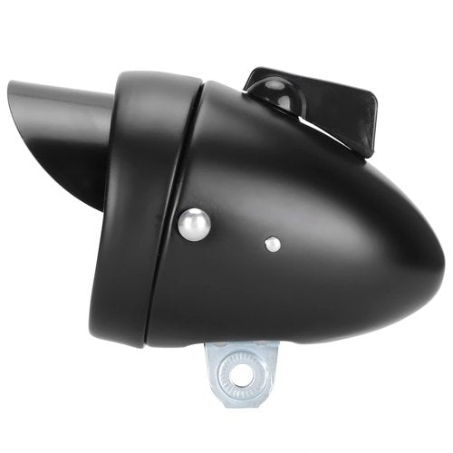 Vintage Bike Headlight, LED Light for Night Riding, Retro, Sturdy and, Front Safety Lamp with Optimal Light Output, 160° Visual Angle (Black)