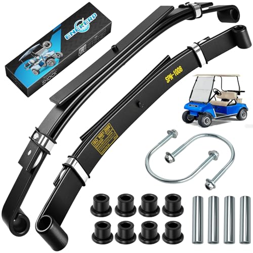Golf Cart Rear Suspension Kit for Club Car DS 1981 and Up - Heavy-Duty 3-Leaf Springs