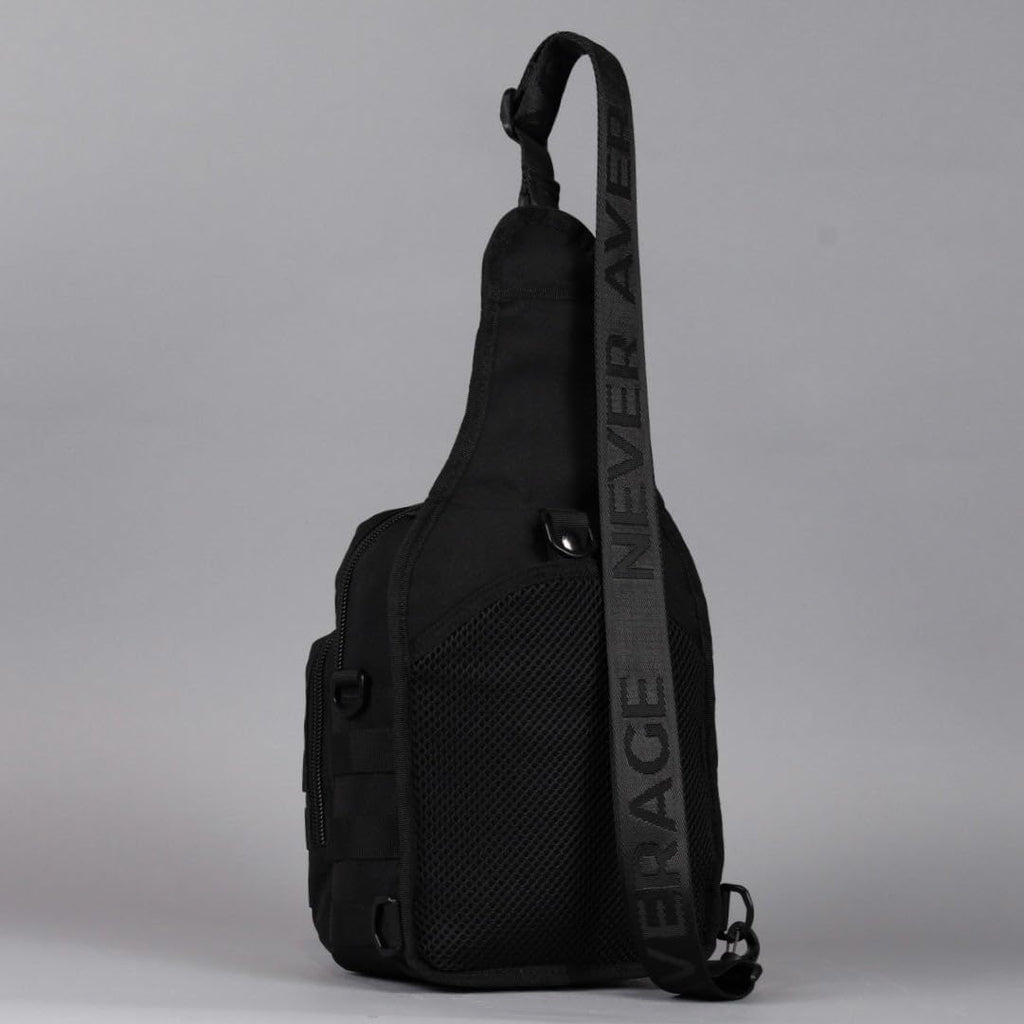 WOLFpak Tactical Sling Bag - Concealed Carry CCW Backpack | 9L Military Crossbody EDC Daypack - Alpha Black