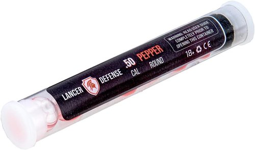 Lancer Tactical Defense Ball | 0.50 Cal Self Defense Projectiles - Includes Pepper & Rubber Balls, 7-Pack