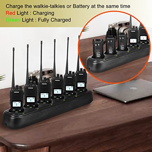 6-Way Walkie Talkie Charger Station for FPCN10A Radios - Multi-Unit Power Dock