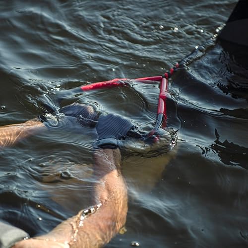 Radar Control Water Ski Rope & Handle Package - Red/Black Arc Handle, 8-Sect Mainline