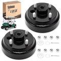10L0L Black 2-Pack Golf Cart Brake Drum/Hub Assembly for EZGO TXT Electric, OEM Replaces 19186G1P