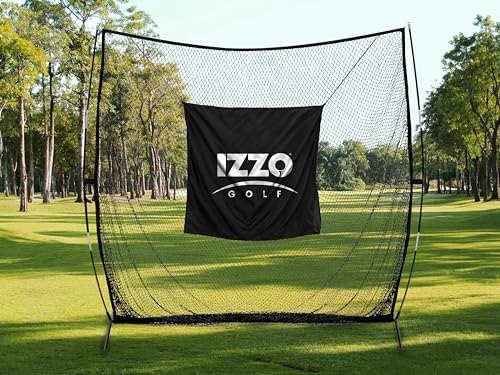 Izzo Titan Golf Practice Hitting Net - 7 Ft x 7 Ft Golf Net for Swing Training