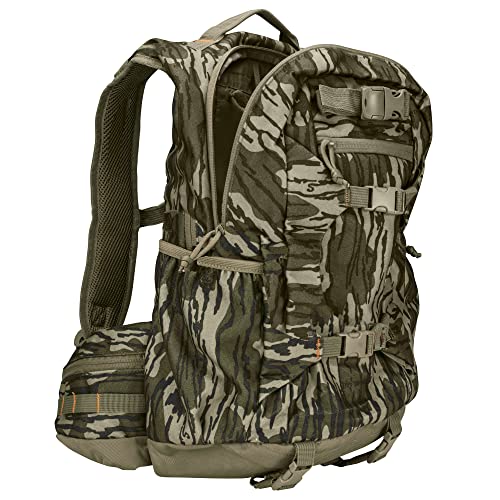 Camouflage Hunting Backpack Waterproof Mossy Oak Bottomland with Rifle & Bow Carry System - 21L