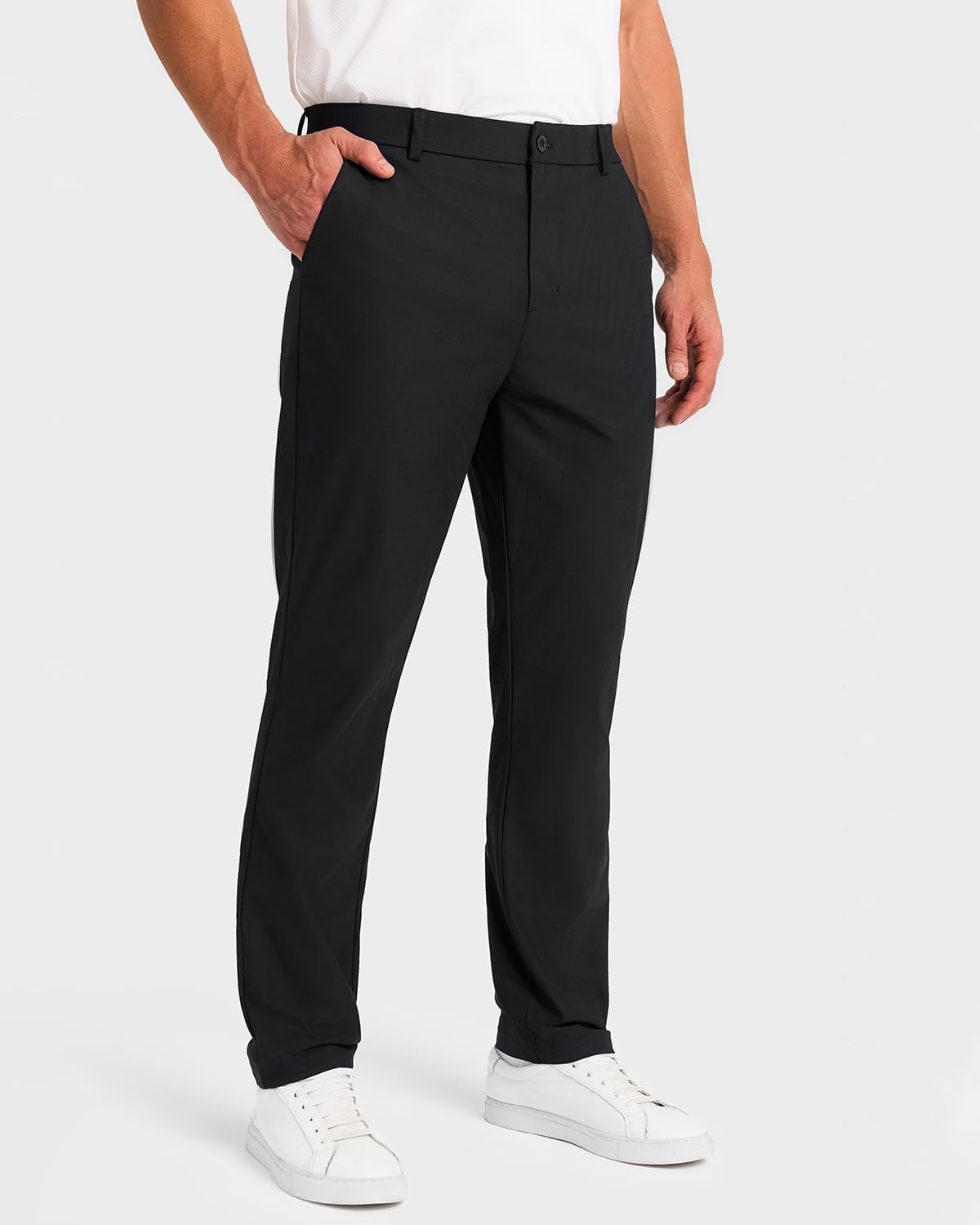 SNOWTEN Men's Classic Fit Golf Pants - Lightweight Stretch Dress Pants with Pockets | Sizes 30''/32''/34''