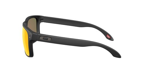 Oakley Holbrook 9102 Sunglasses (Matte Black, Prizm Ruby)