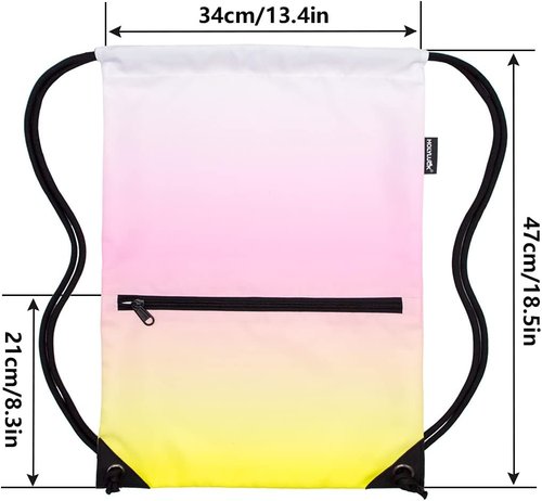 HOLYLUCK Drawstring Backpack | Lightweight Sport Gym Sackpack for Easy Carrying