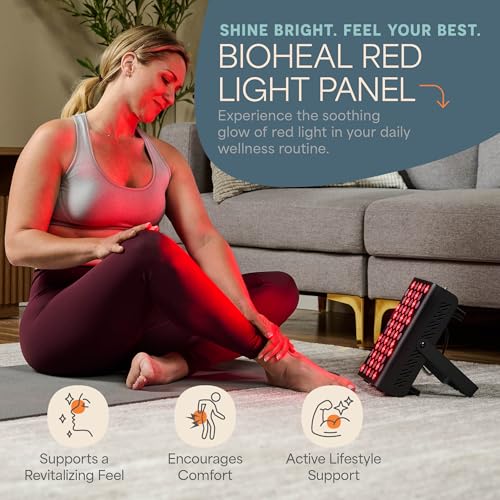 Lifepro BioHeal Red Light Therapy Panel Small - Dual Chip 660nm/850nm for Face & Body