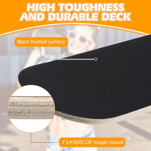 Meooeck 6-Pack Blank Maple Skateboard Decks 28 x 8 Inches - Model: THIS listing variation 6