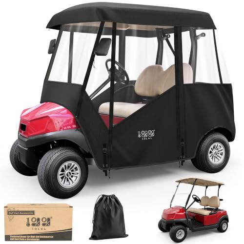10L0L Golf Cart Enclosure for 2 Passenger Club Car Precedent/Tempo/Onward 58-Inch Roof - Winter Ready