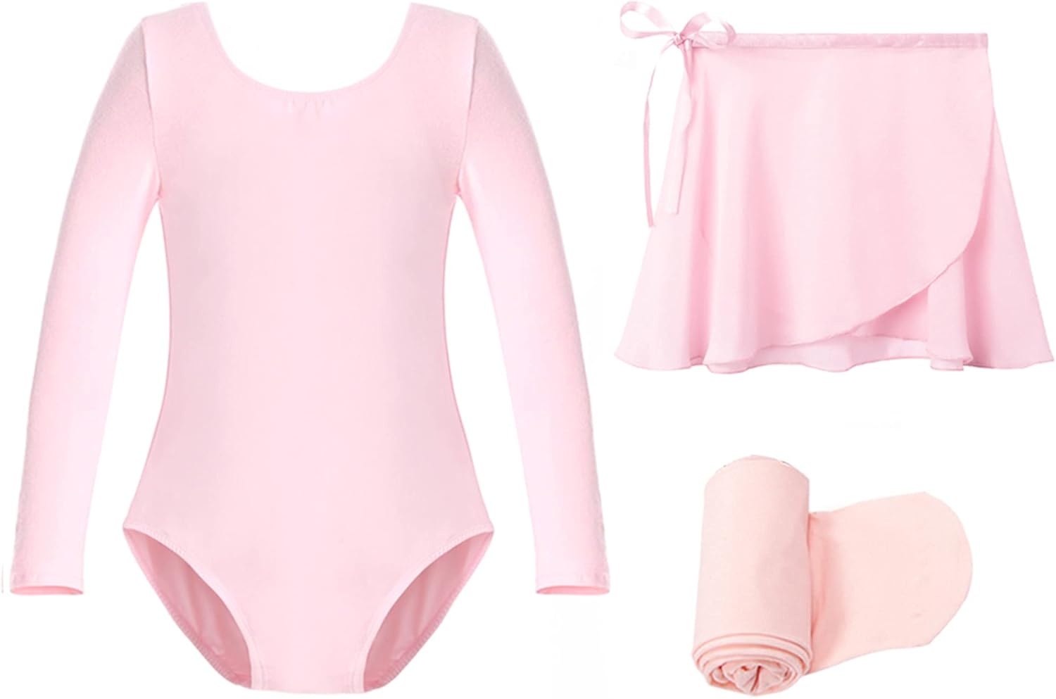 Stelle Ballet Leotards for Girls - Toddler Dance Dress Outfit with Skirt & Tights | Sizes Available