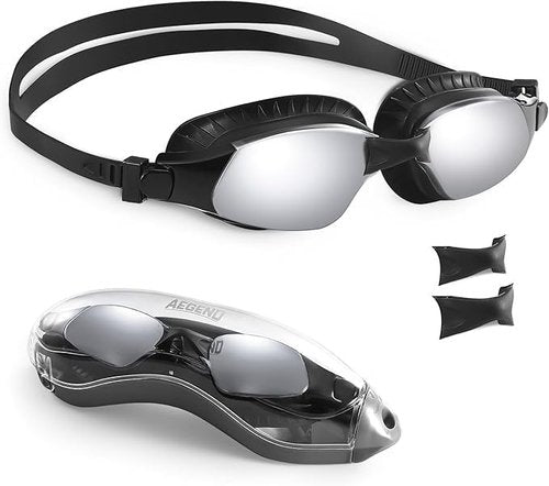 Aegend Swim Goggles - Enhanced Anti-Fog Swimming Goggles for Clear Vision & Comfort