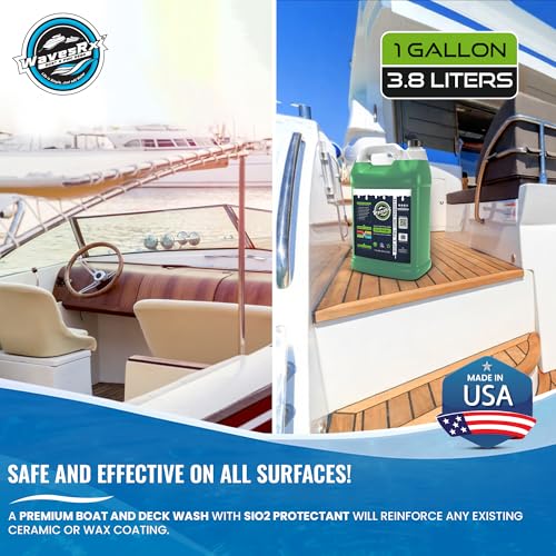 WAVESRX 128oz Salt Neutralizing Boat & Jet Ski Wash with SiO2 Protection