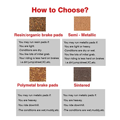 Resin Bike Disc Brake Pads for Avid Elixir & SRAM Level MTB Calipers - Eastern Power