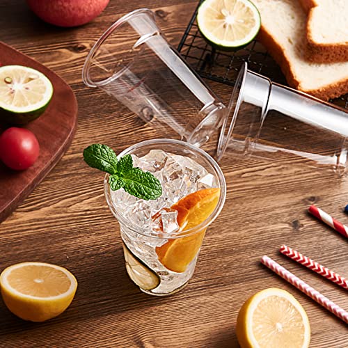 Lilymicky 1000 Pack 10 oz Clear Plastic Cups - Disposable PET Drinking Cups