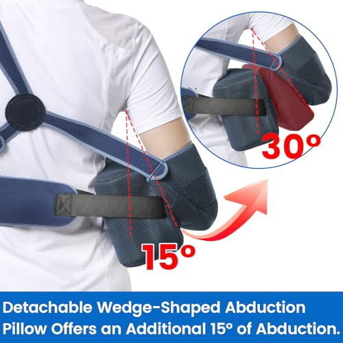 Velpeau Large Medical Shoulder Abduction Sling with Removable Pillows - Supports & Braces