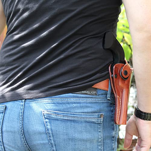 MASC Leather Revolver Holster for Uberti 1873 .45 Colt 5.5-inch, Right Hand, Brown