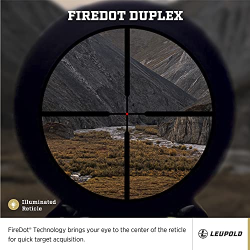 Leupold VX-5HD 3-15x44mm Riflescope with Illuminated FireDot Duplex and CDS-ZL2 | Side Focus, Matte Finish