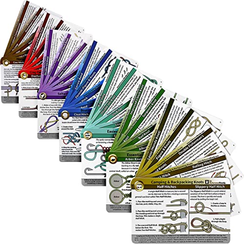 Complete Knot Card Bundle - Waterproof Outdoor Rope & Fishing Knots Guide