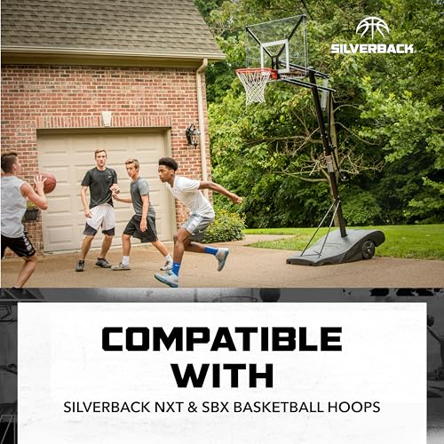 Silverback Breakaway Basketball Rim with Nylon Net | Compatible with Portable & In-Ground Hoops