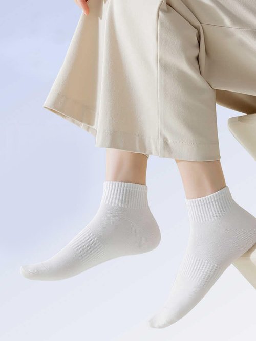 HAVE A TREE Womens Ankle Cotton Thin Gym Socks Running Crew Socks 6Pairs(H007-mix)