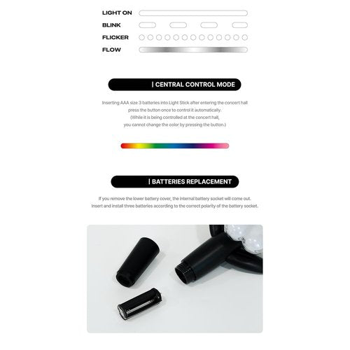 KPOP HEAVEN G-Dragon GD Official Lightstick + 1 Official Photocard & 1 Dust Bag & 3 Extra Photocards Set