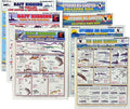 Waterproof Fishing Rigging Chart Set - Beginners Guide for Freshwater & Saltwater