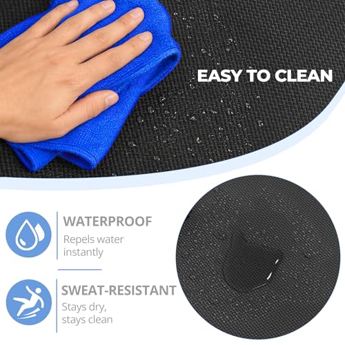 HulkFit Black Interlocking Exercise Mat Set, 36 Tiles, 144 sq ft, Foam Gym Flooring for Home & Garage Workouts