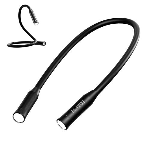 BIMEOE 300 Lumens Rechargeable Neck Light, Hands-Free Outdoor Work Light with 3 Color Modes, 3800mAh Battery, Flexible Gooseneck Light for Camping, Mechanics, Fishing, BBQ