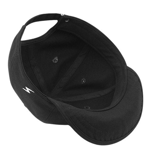 XXL Up-Turn Short Brim Baseball Cap for Men Short Bill Trucker Hat Casual Peaked Cap (US, Alpha, XX-Large, Black)
