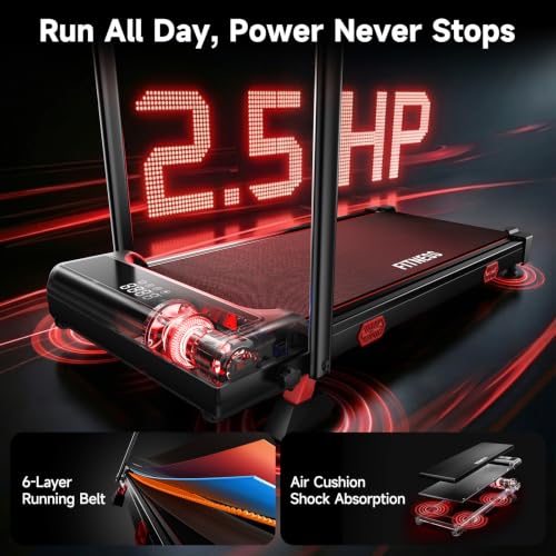 Black Foldable Incline Walking Pad Treadmill with Handles - 16% Max Incline, 6.2 MPH
