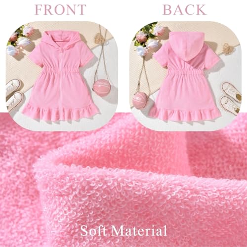 Toddler Girls Swim Cover Up Pink 12-24 Months - Baby Beachwear
