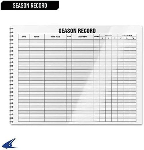 Champro Basketball Score Book - Essential Game Tracker | Durable White Design