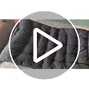 Black Camping Cot with Thick Mattress - Portable Foldable Sleeping Bed for Outdoor & Home