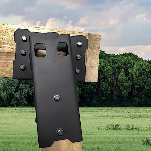 Highwild Multi-Use Platform Brackets Set of 4 - Black, for Deer Stands & Hunting Blinds
