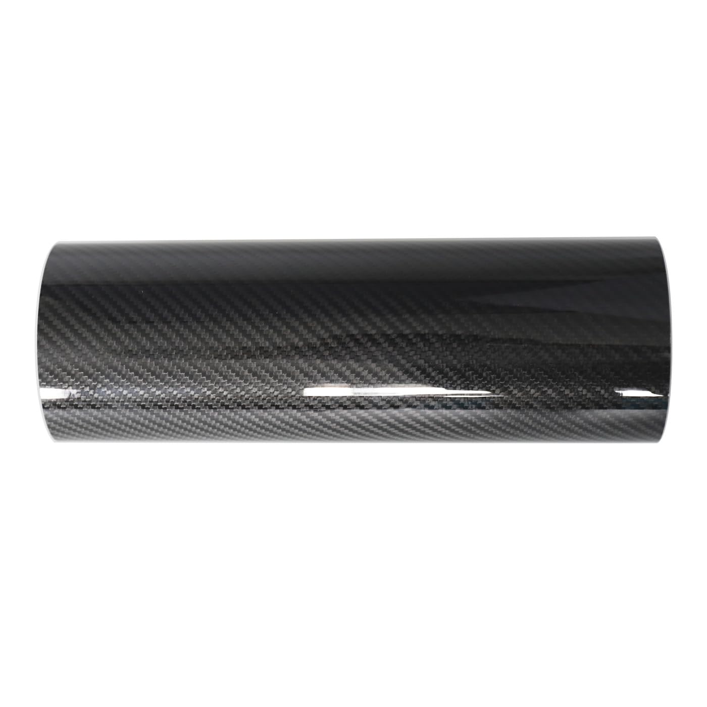 KRD PERFORMANCE 102mm (4") OD Straight Carbon Fiber Tube, 4 Inch Outer diameter, Length 300mm (11.8"), 1.5mm Thickness, 3K Twill Real Carbon Fiber Pipe