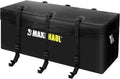 MaxxHaul Soft Shell Cargo Carrier Bag - Heavy Duty, Water Resistant, 47" x 20" x 20", Black with Tie Down Straps