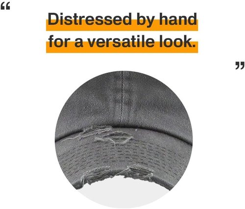 KBETHOS Vintage Distressed Cotton Dad Hat - Adjustable Unisex Baseball Cap in Classic Style