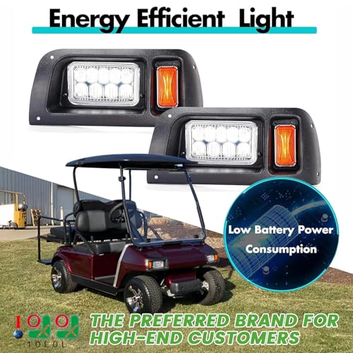 Golf Cart Headlight and Taillight Kit for Club Car DS 1993+ Street Legal 12V
