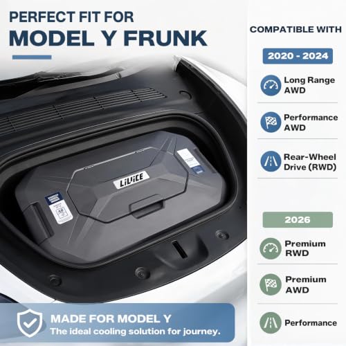 48QT Tesla Model Y Front Trunk Cooler with 2 Ice Blocks | Custom Fit & Insulated