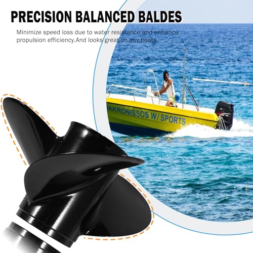 PropelTech 13 3/4x19 Outboard Boat Propeller for Suzuki 60-140HP - RH Aluminum