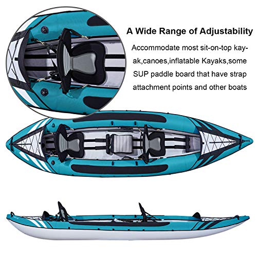RELIANCER Deluxe Padded Kayak Seat with Backrest & Storage Bag - 2 Pack