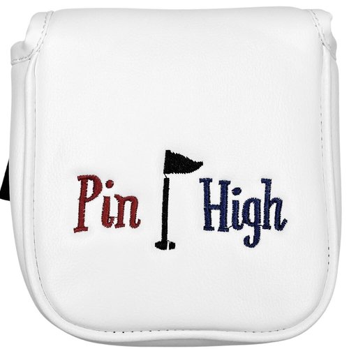 USEiT Putter Cover for Blade and Mallet Style Putters with Magnetic Closure and Embroidered Pin High Design Golf Club Headcovers for Scotty Cameron Taylormade Callaway Titleist Odyssey (Mallet)