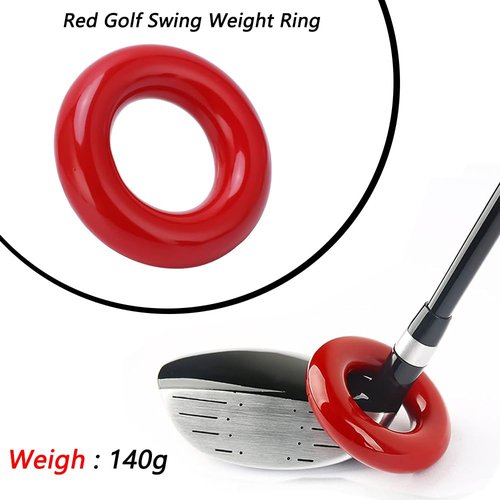 LOOEEL 2 PCS Golf Swing Weight Ring and 10 PCS Golf Lead Tape.Golf Club Head Weight Device and Golf Weight Lead Strap are Used for Golf Club Swing and Weight Adjustment Training.