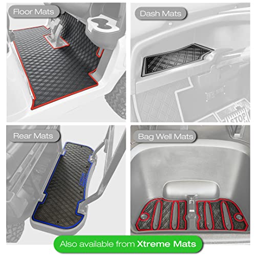 All Black Golf Cart Floor Mat for Club Car Precedent, Onward, Tempo - Custom Fit