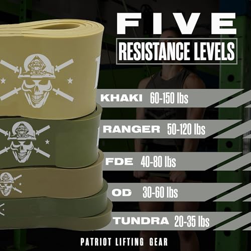 Iron Infidel 5-Pack Resistance Bands Set for Pull-Ups & Strength Training