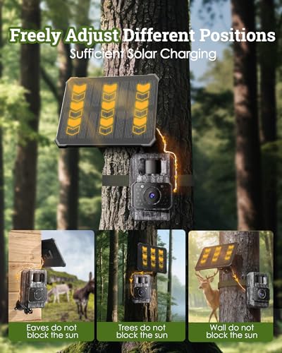 MAXDONE Solar Trail Camera 2 Pack - Dark Gray, 4K 64MP WiFi Bluetooth Game Camera
