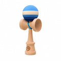 Kendama Beech Wood Skill Toy with Retro Stripe Ball Design - Ocean Breeze Variation