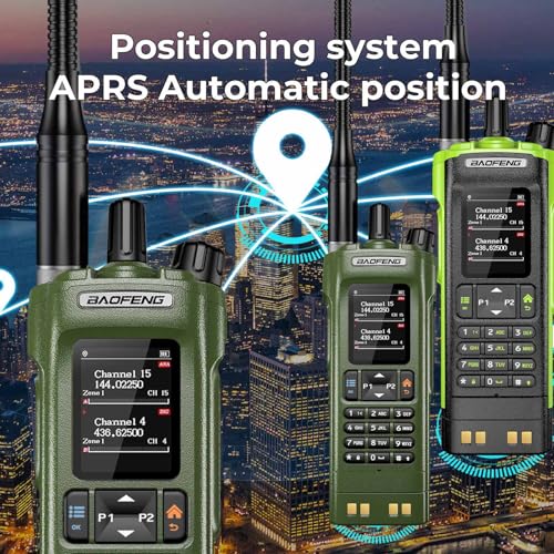 Baofeng DM-32UV Dual-Mode 10W Two-Way Radio Walkie Talkie Army Green